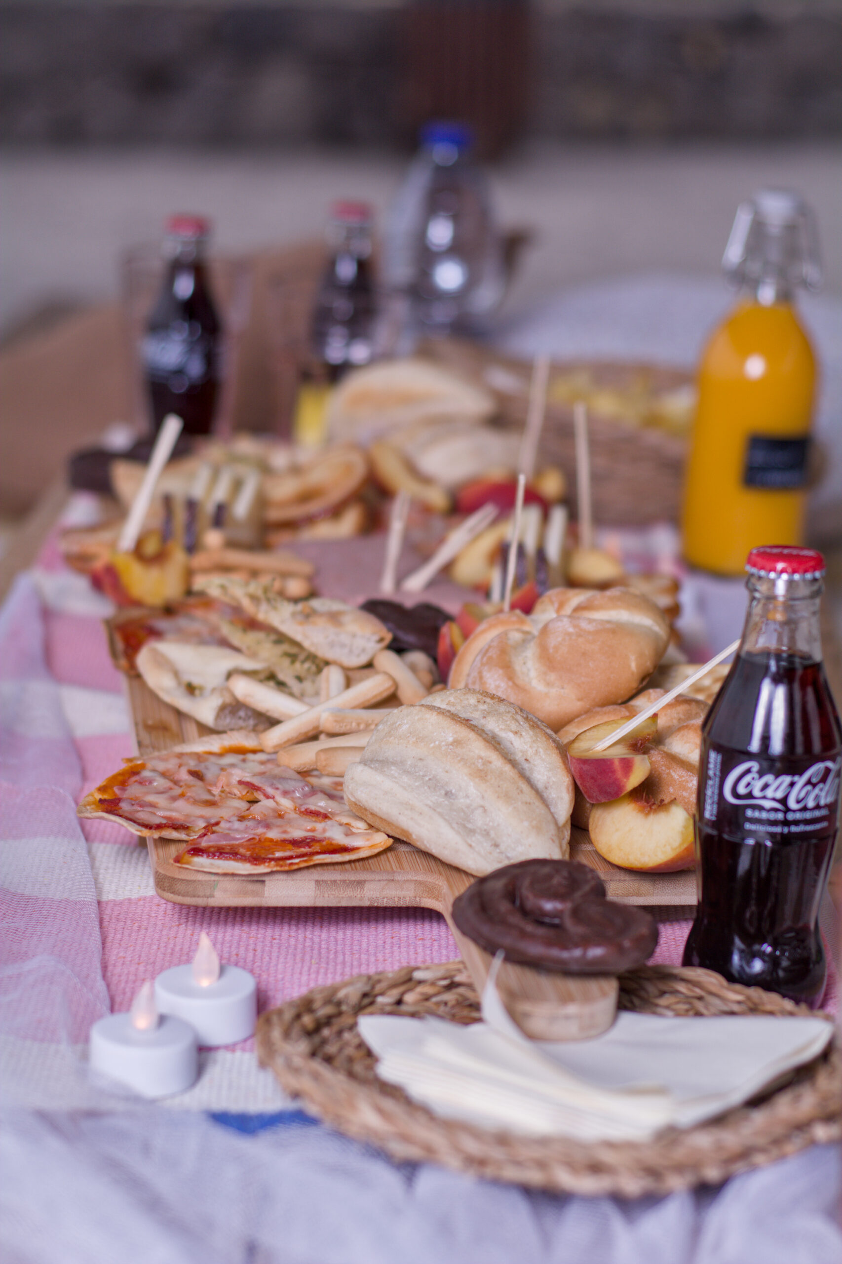 Detalle de bandeja de picnic Refugio al Atardecer